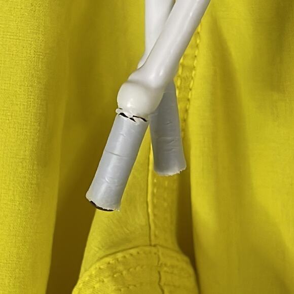 Lululemon Step Lively Crop Pants Capri Loose Fit Bright Yellow White Size 4 6 - Picture 3 of 9